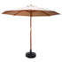 3M Outdoor Umbrella Pole With Base Shade Canopy Parasol Free Standing